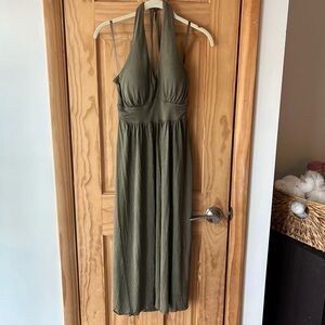 Banana Republic Silk Halter Dress